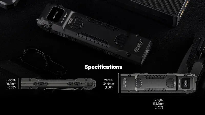 Lampe Torche Nitecore EDC29 – 6500 Lumens rechargeable  NYCTALOPE  
