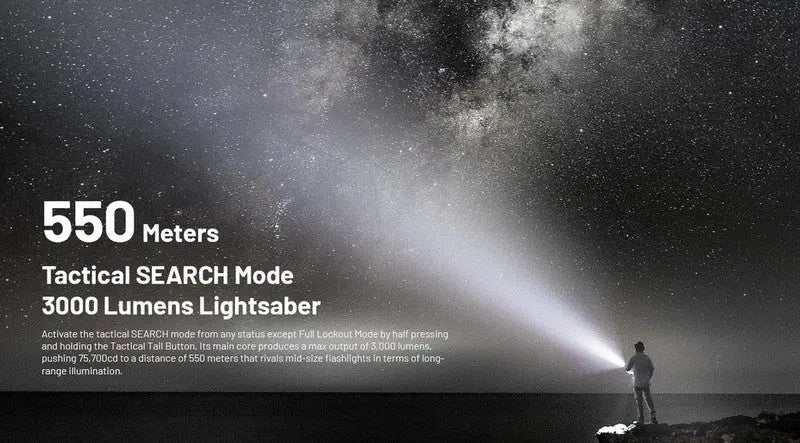 Lampe Torche Nitecore EDC35 - 5000 Lumens rechargeable  NYCTALOPE  