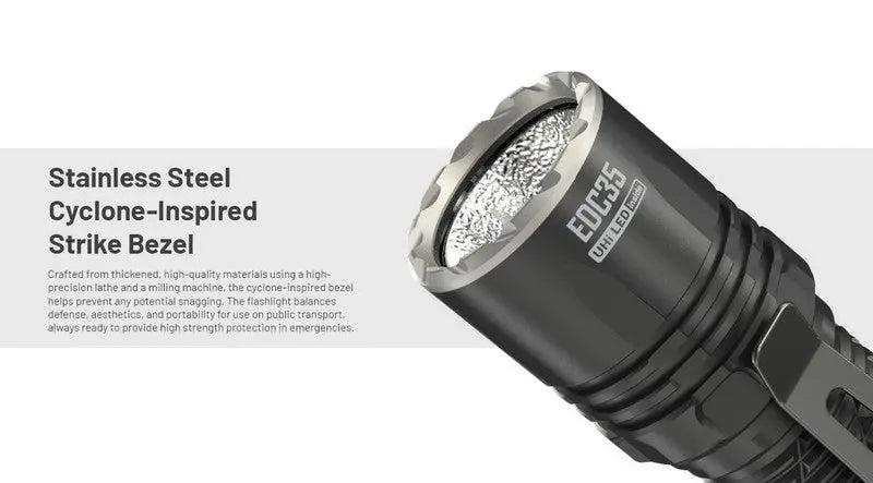 Lampe Torche Nitecore EDC35 - 5000 Lumens rechargeable  NYCTALOPE  