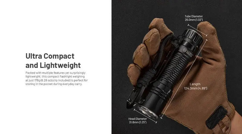 Lampe Torche Nitecore EDC35 - 5000 Lumens rechargeable  NYCTALOPE  