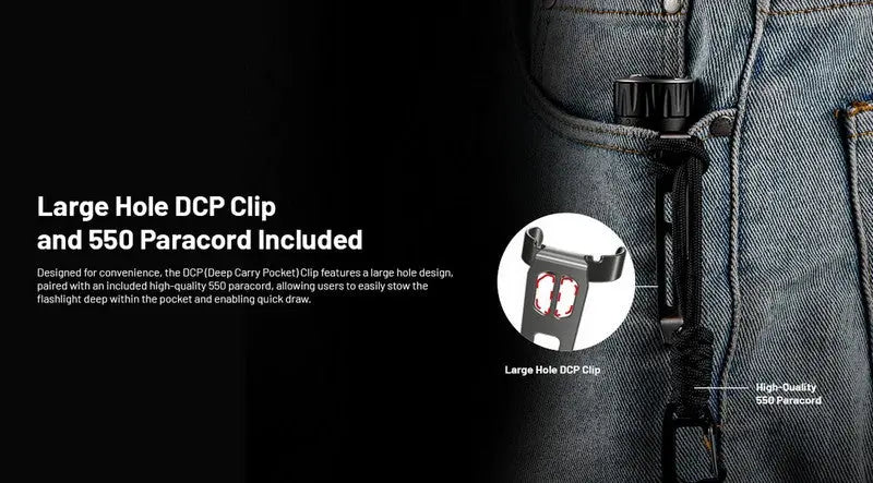 Lampe Torche Nitecore EDC35 - 5000 Lumens rechargeable  NYCTALOPE  