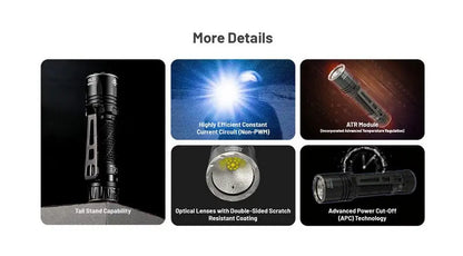Lampe Torche Nitecore EDC35 - 5000 Lumens rechargeable  NYCTALOPE  