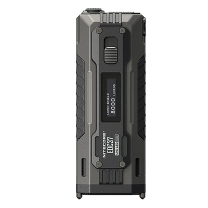 Lampe Torche Nitecore EDC37 8000 Lumens - Rechargeable USB-C - Écran OLED - NYCTALOPE