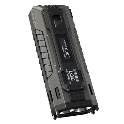 Lampe Torche Nitecore EDC37 8000 Lumens - Rechargeable USB-C - Écran OLED - NYCTALOPE