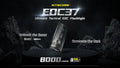 Lampe Torche Nitecore EDC37 8000 Lumens - Rechargeable USB-C - Écran OLED - NYCTALOPE