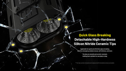 Lampe Torche Nitecore EDC37 8000 Lumens - Rechargeable USB-C - Écran OLED - NYCTALOPE