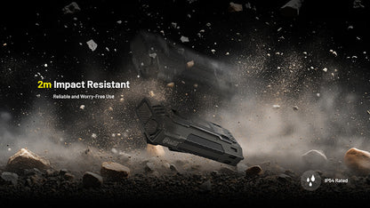 Lampe Torche Nitecore EDC37 8000 Lumens - Rechargeable USB-C - Écran OLED - NYCTALOPE