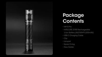 Lampe Torche Nitecore MH12 PRO – 3300 Lumens  NYCTALOPE  