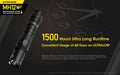 Lampe Torche Nitecore MH12 V2 – 1200 Lumens  NYCTALOPE  
