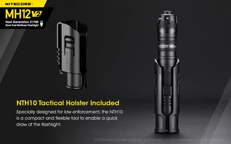 Lampe Torche Nitecore MH12 V2 – 1200 Lumens  NYCTALOPE  