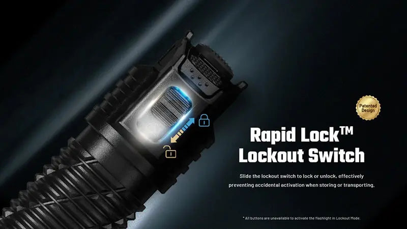 Lampe Torche Nitecore P17iX 5000 Lumens - Tactique Personnalisable - Batterie 21700 5500mAh - USB-C
