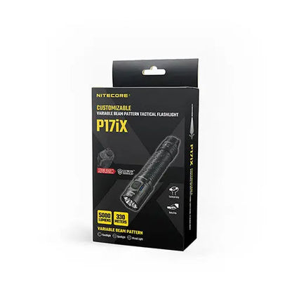 Lampe Torche Nitecore P17iX 5000 Lumens - Tactique Personnalisable - Batterie 21700 5500mAh - USB-C