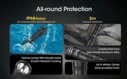 Lampe Torche Nitecore SRT7i – 3000 Lumens  NYCTALOPE  