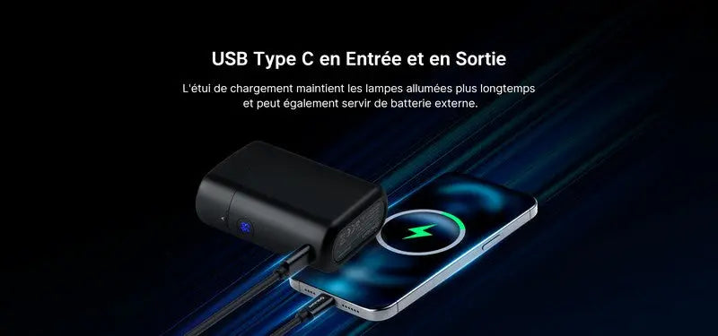 Lampe Torche Olight Baton 4 édition premium 1300 Lumens NOIR étui de charge powerbank  NYCTALOPE  