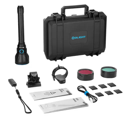 Lampe Torche Olight Javelot Turbo 2 KIT - 1800 Lumens rechargeable longue portée 1500 mètres - Noir - NYCTALOPE