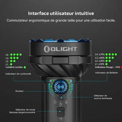 Lampe Torche Olight MARAUDER Mini 2 – 10000 Lumens rechargeable  NYCTALOPE  