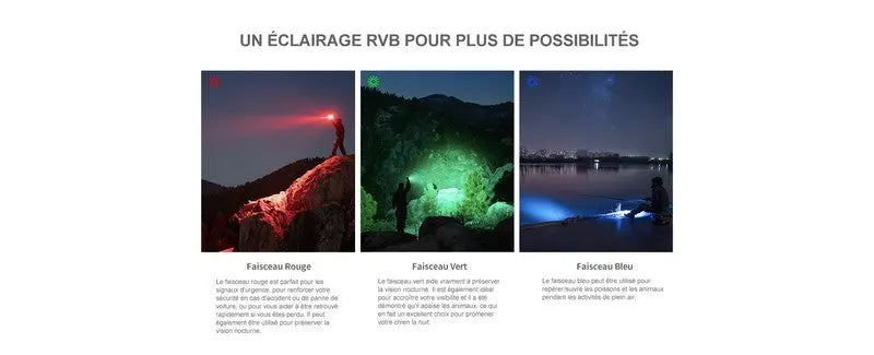 Lampe Torche Olight MARAUDER Mini OD VERT - 7000 Lumens - Rechargeable  NYCTALOPE  