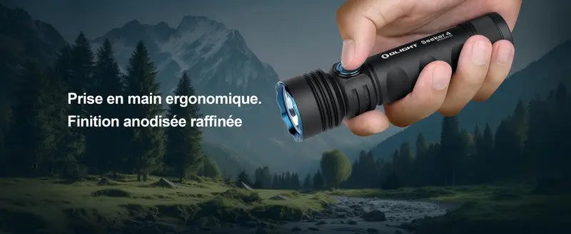 Lampe Torche Olight SEEKER 4 Noir - 3100 Lumens  NYCTALOPE  