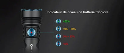 Lampe Torche Olight SEEKER 4 Noir - 3100 Lumens  NYCTALOPE  