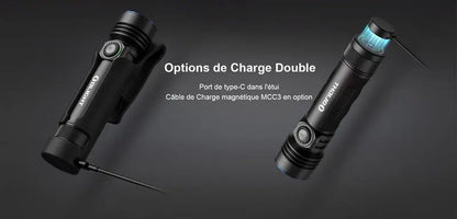 Lampe Torche Olight SEEKER 4 Pro Noir – 4600 Lumens  NYCTALOPE  