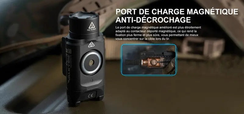 Lampe Torche Olight Valkyrie PL-3R Noir ou Tan – 1500 Lumens – Rechargeable  NYCTALOPE  