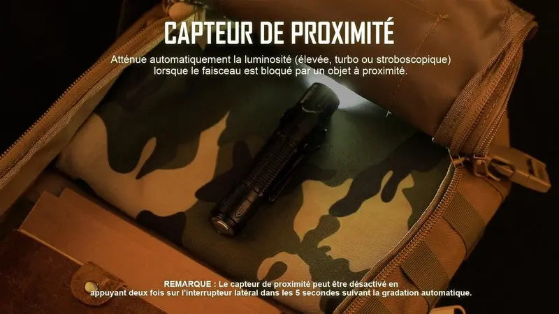 Lampe Torche Olight WARRIOR 3 S – 2300 Lumens  NYCTALOPE  