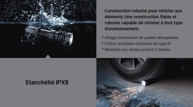 Lampe Torche Olight WARRIOR X4 Kit - 2600 Lumens - Noire  NYCTALOPE  
