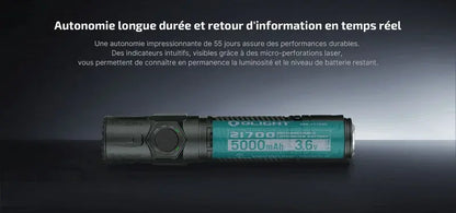 Lampe Torche Olight Warrior Ultra - 2500 Lumens - Performances tactiques supérieures - NYCTALOPE
