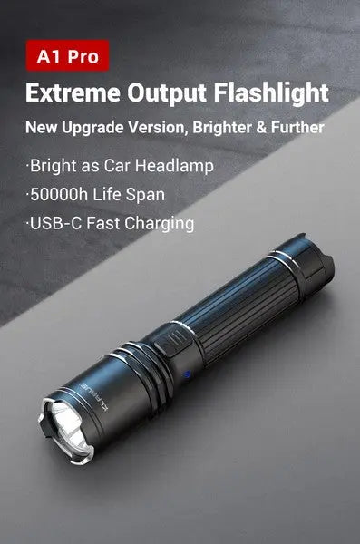 Lampe Torche Rechargeable Klarus A1 PRO – 1300 Lumens  NYCTALOPE  