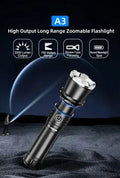 Lampe Torche Rechargeable Klarus A3 – 2200 Lumens – Focus réglable  NYCTALOPE  
