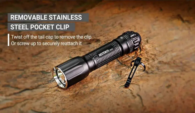 Lampe Torche Tactique Nextorch TA15 V2.0 - 700 Lumens One Step Strobe  NYCTALOPE  