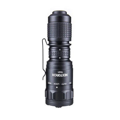 Lampe Torche Tactique Nextorch TA21 SET - 1300 Lumens - lumière rouge - anneau tactique - NYCTALOPE