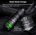 Lampe Torche Tactique Nextorch TA21 SET - 1300 Lumens - lumière rouge - anneau tactique - NYCTALOPE
