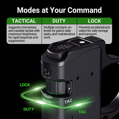 Lampe Torche Tactique Nextorch TA70 - 3500 Lumens - Ultra-compacte - Accès direct au Strobe  NYCTALOPE  