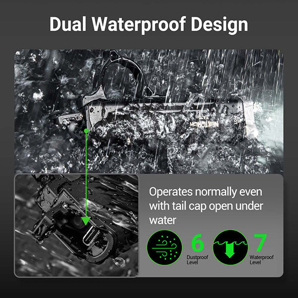 Lampe Torche Tactique Nextorch TA70 - 3500 Lumens - Ultra-compacte - Accès direct au Strobe  NYCTALOPE  