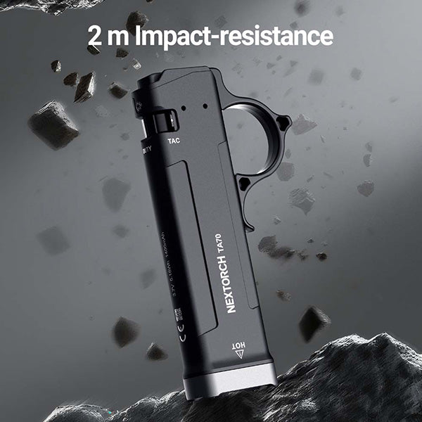 Lampe Torche Tactique Nextorch TA70 - 3500 Lumens - Ultra-compacte - Accès direct au Strobe  NYCTALOPE  