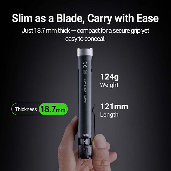 Lampe Torche Tactique Nextorch TA70 - 3500 Lumens - Ultra-compacte - Accès direct au Strobe  NYCTALOPE  