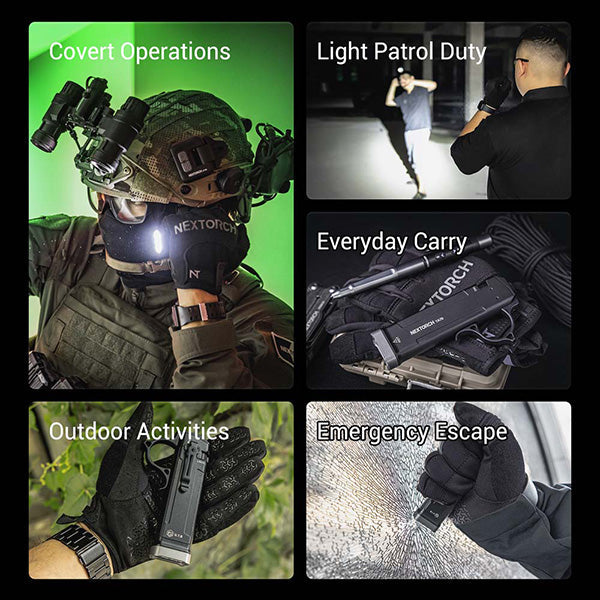 Lampe Torche Tactique Nextorch TA70 - 3500 Lumens - Ultra-compacte - Accès direct au Strobe Nextorch