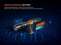 Lampe Torche multifonction Fenix WF25RM – 3000 Lumens rechargeable avec support de charge  NYCTALOPE  
