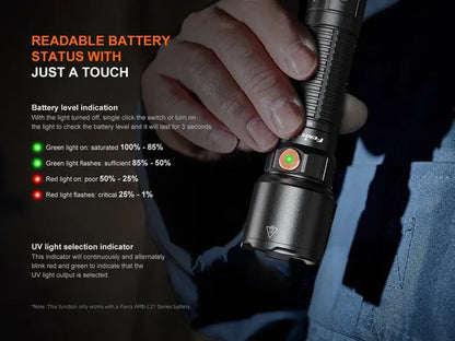 Lampe Torche multifonction Fenix WF25RM – 3000 Lumens rechargeable avec support de charge  NYCTALOPE  