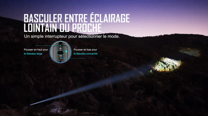 Lampe Torche puissante Olight MARAUDER 2 - 14000 Lumens – Rechargeable  NYCTALOPE  