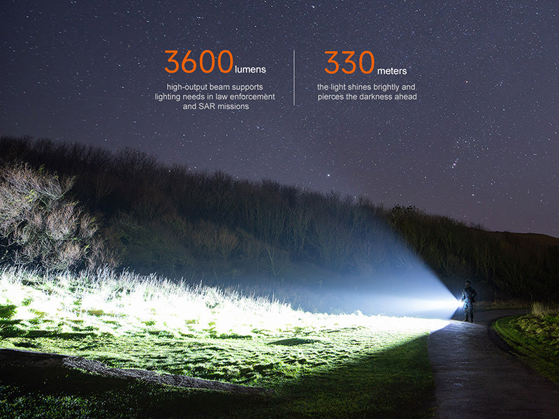Lampe Torche tactique Fenix TK17 - 3600Lumens - Double Interrupteur - Rechageable USB-C