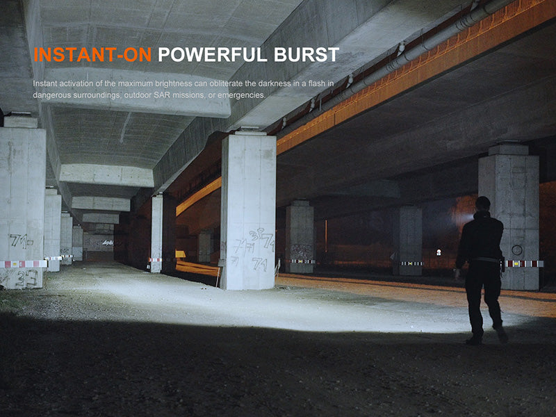 Lampe Torche tactique Fenix TK17 - 3600Lumens - Double Interrupteur - Rechageable USB-C - NYCTALOPE