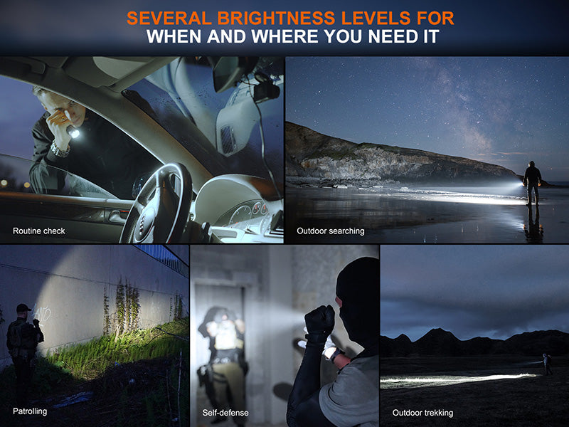 Lampe Torche tactique Fenix TK17 - 3600Lumens - Double Interrupteur - Rechageable USB-C - NYCTALOPE