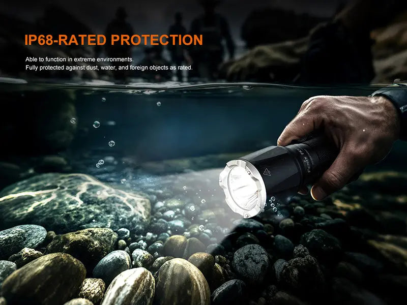 Lampe Torche tactique Fenix TK17 - 3600Lumens - Double Interrupteur - Rechageable USB-C - NYCTALOPE