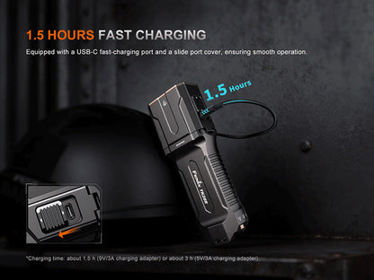 Lampe Torche tactique Fenix TK28R - 6500Lumens - Double Faisceau Spot et Flood - Lumière Rouge  NYCTALOPE  