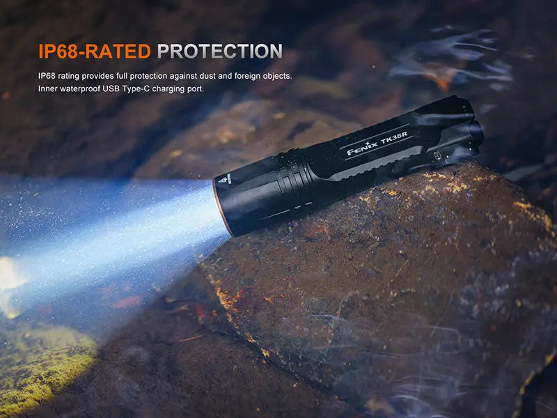 Lampe Torche tactique Fenix TK35R - 5800Lumens - UV 365nm - Double Commutateur - Multi-modes  NYCTALOPE  
