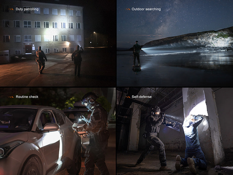 Lampe Torche tactique Fenix TK21R - 3600Lumens - Double Interrupteur - Rechageable USB-C - batterie 21700  NYCTALOPE  