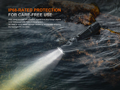 Lampe Torche tactique Fenix TK21R - 3600Lumens - Double Interrupteur - Rechageable USB-C - batterie 21700  NYCTALOPE  