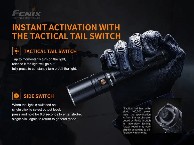 Lampe Torche tactique laser Fenix TK30 – 500 Lumens  NYCTALOPE  